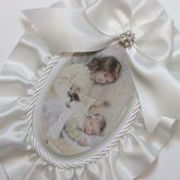 Dalmazio Design Keepsake Wooden Plaque- Capezzale Guardian Angel Off-White
